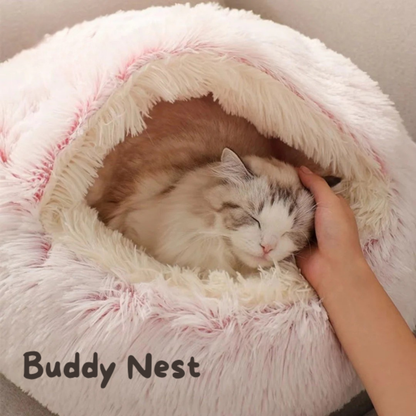 BuddyNest Nid de couchage luxueux – Pour chats et petits chiens