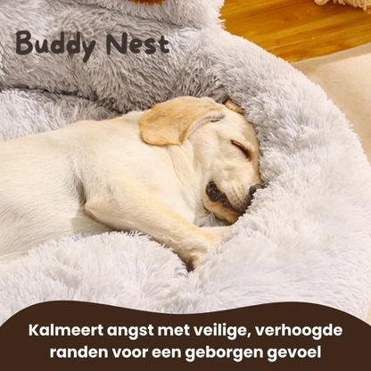 BuddyNest Panier de couchage doux en forme de patte – Pour chiens & chats