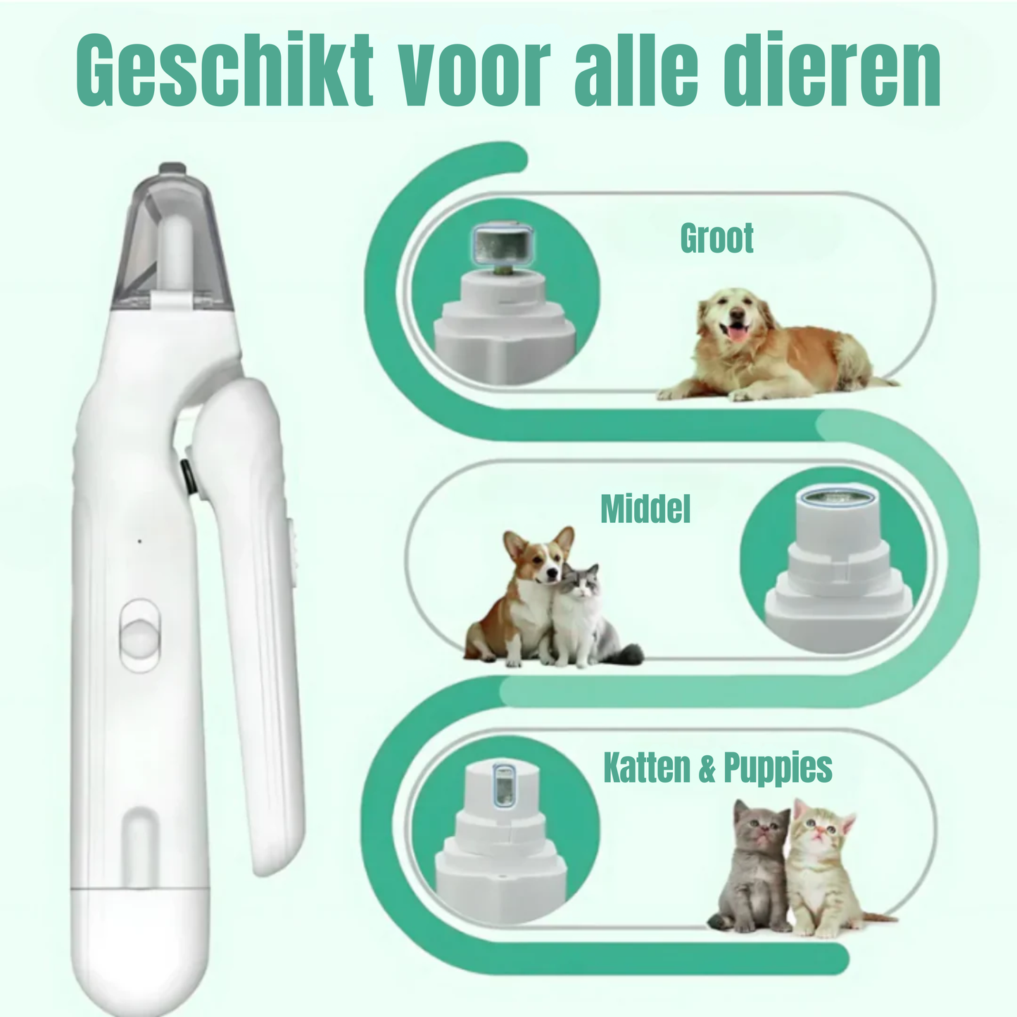 BuddyNest LumiNail™ – Coupe-griffes LED pour chiens
