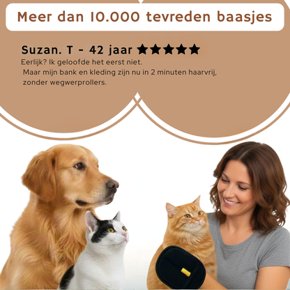 BuddyNest FurEase™ – Gant de toilettage anti-poils