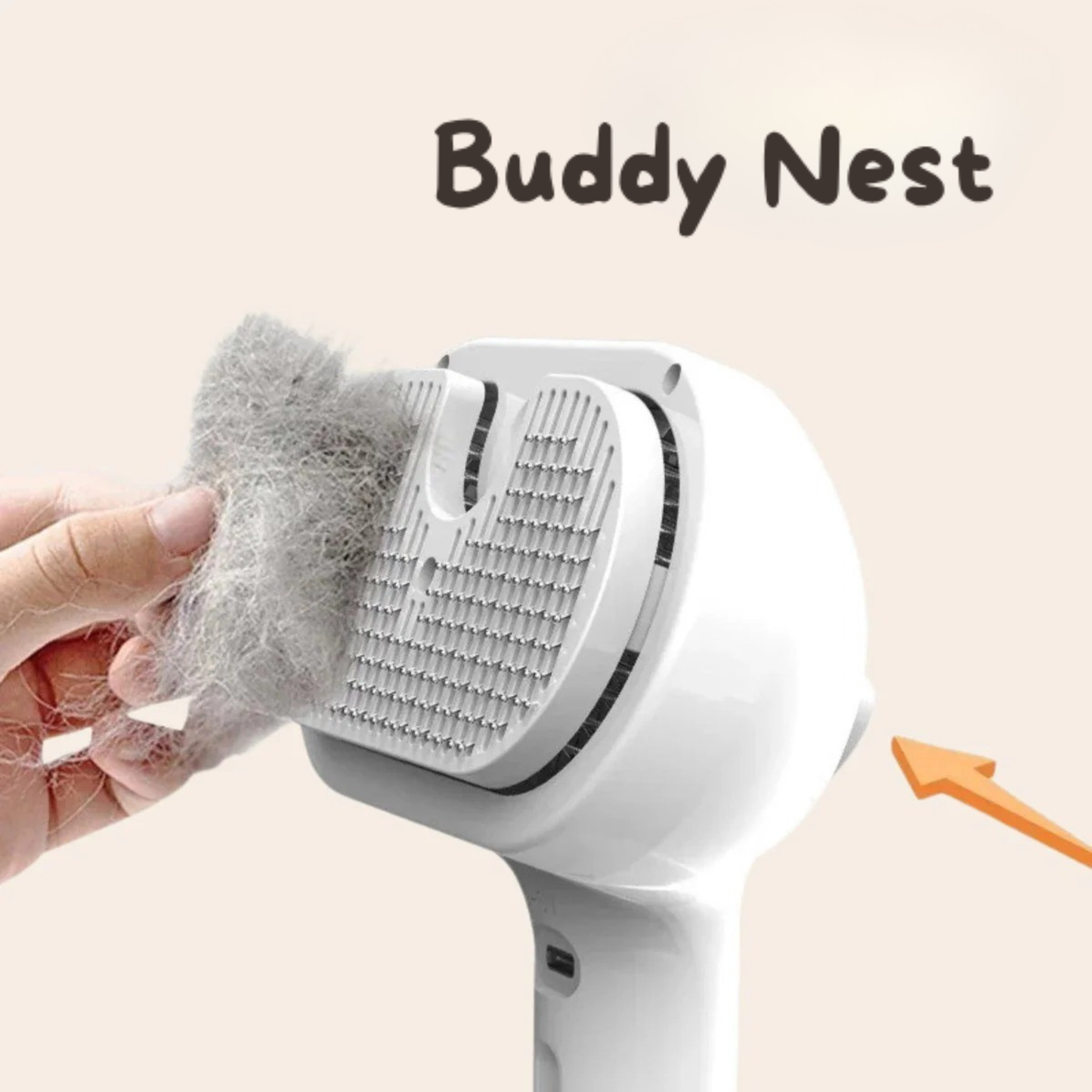 BuddyNest SteamBrush – Brosse professionnelle de soin du pelage pour animaux de compagnie