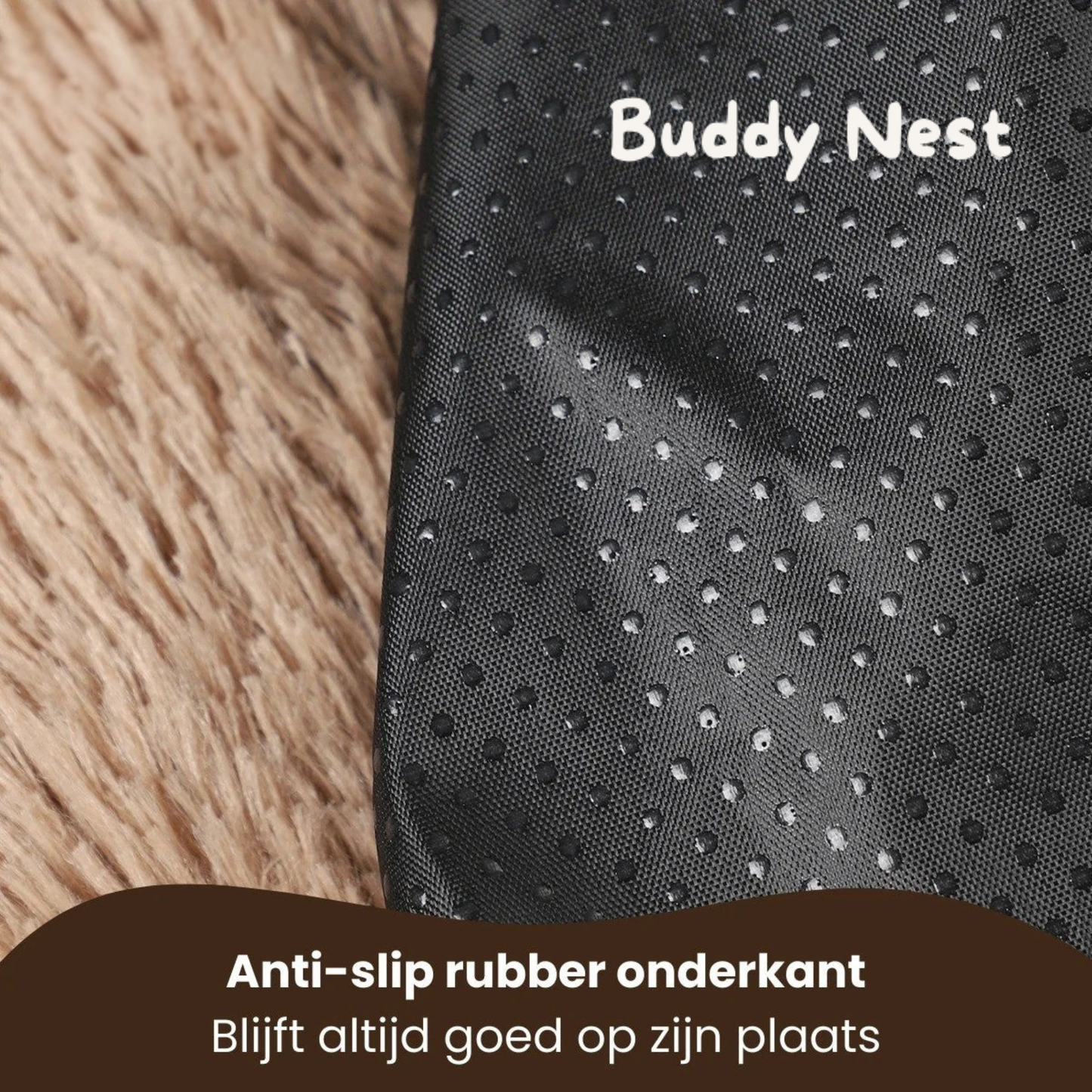 BuddyNest Panier de couchage doux en forme de patte – Pour chiens & chats