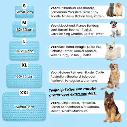 BuddyNest CoolSleep – Tapis de repos auto-rafraîchissant pour animaux de compagnie