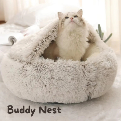 BuddyNest Nid de couchage luxueux – Pour chats et petits chiens