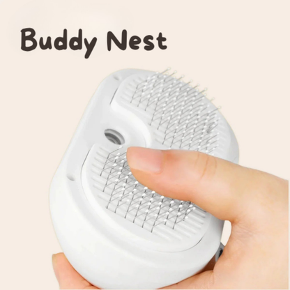 BuddyNest SteamBrush – Brosse professionnelle de soin du pelage pour animaux de compagnie