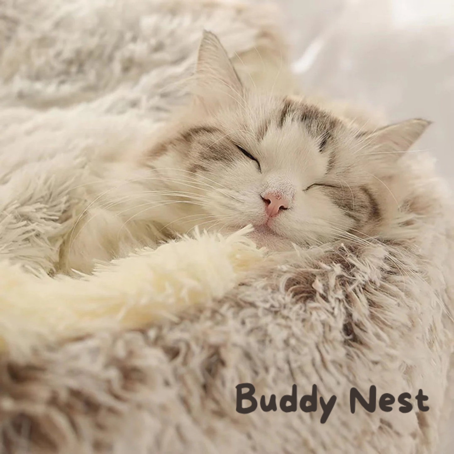 BuddyNest Nid de couchage luxueux – Pour chats et petits chiens