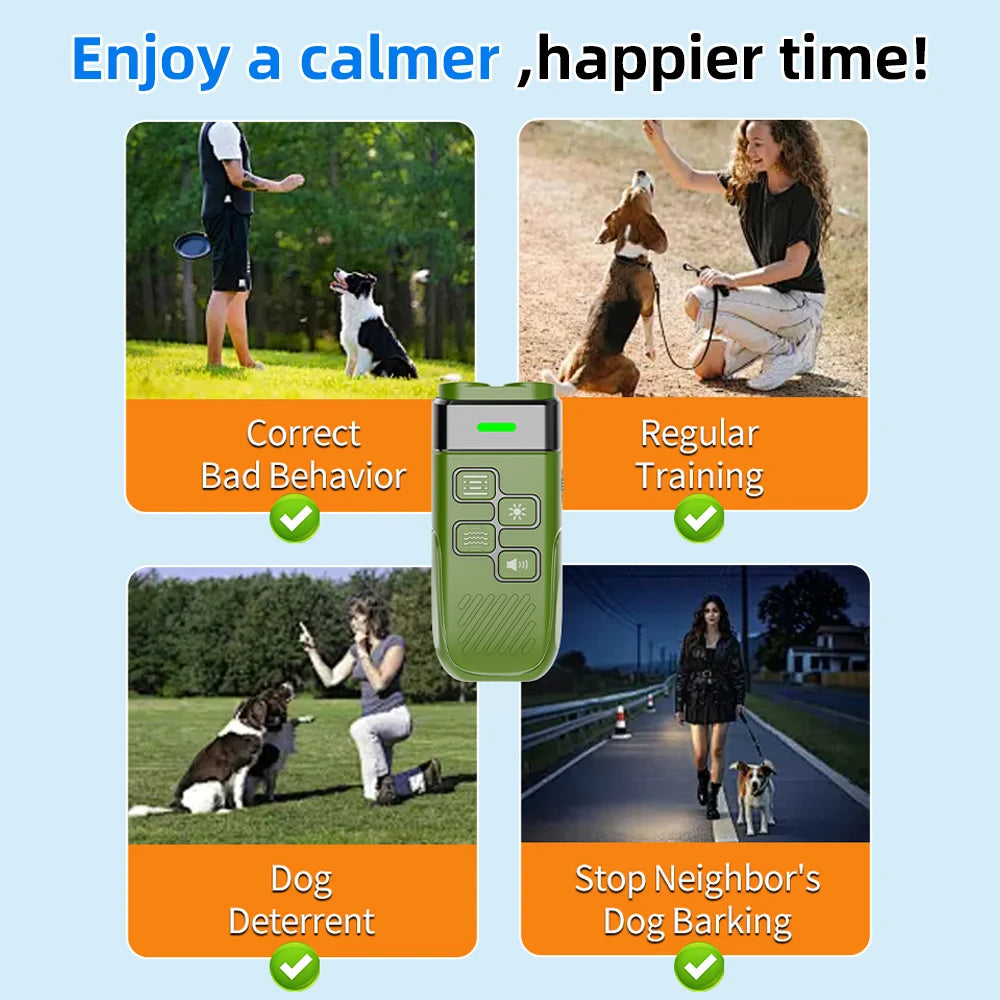 Ultrasonic Dog Training & Bark Control Device