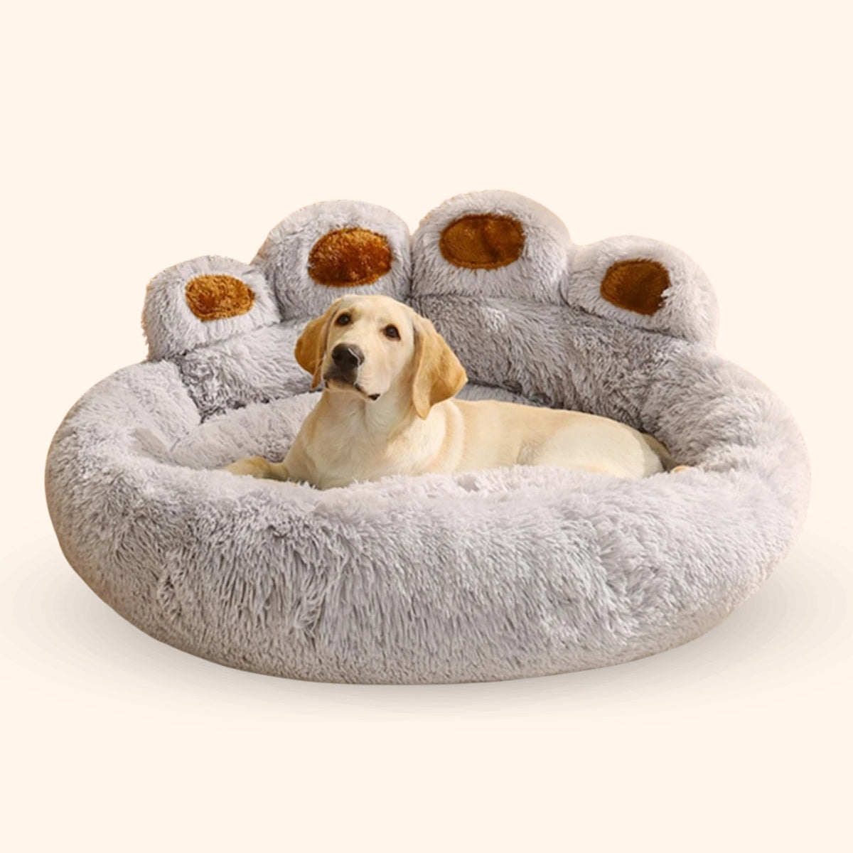 BuddyNest Panier de couchage doux en forme de patte – Pour chiens & chats